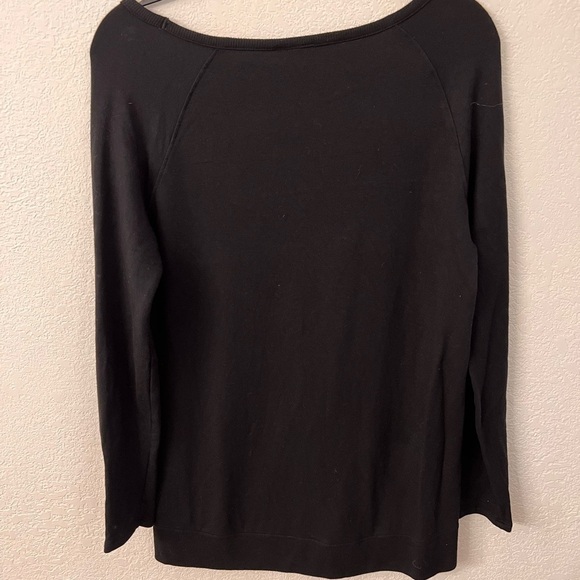 Athleta black soft long sleeve top blouse womens size small - Picture 2 of 9